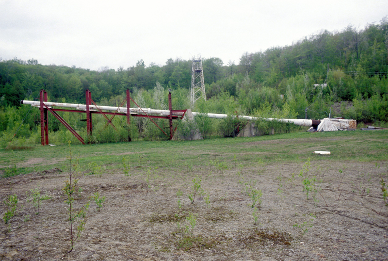 A 50 meter long test gun built by Gerald Bull in Canada, 1990.